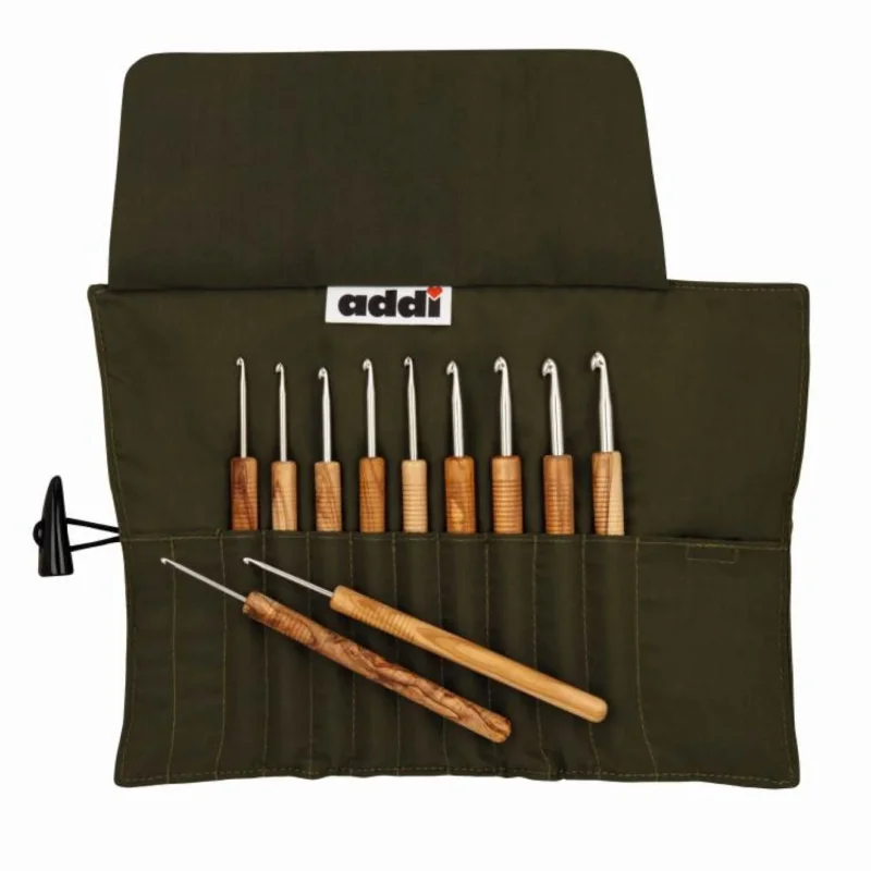 addi addi Wrap Olivenholz Häkelnadel-Etui 2,00 - 6,00 mm 1