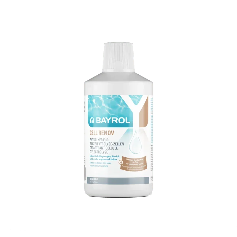 BAYROL Cell Renov 1 L Starker flüssiger Entkalker für Salzelektrolyse-Zellen | Flasche (1 l)