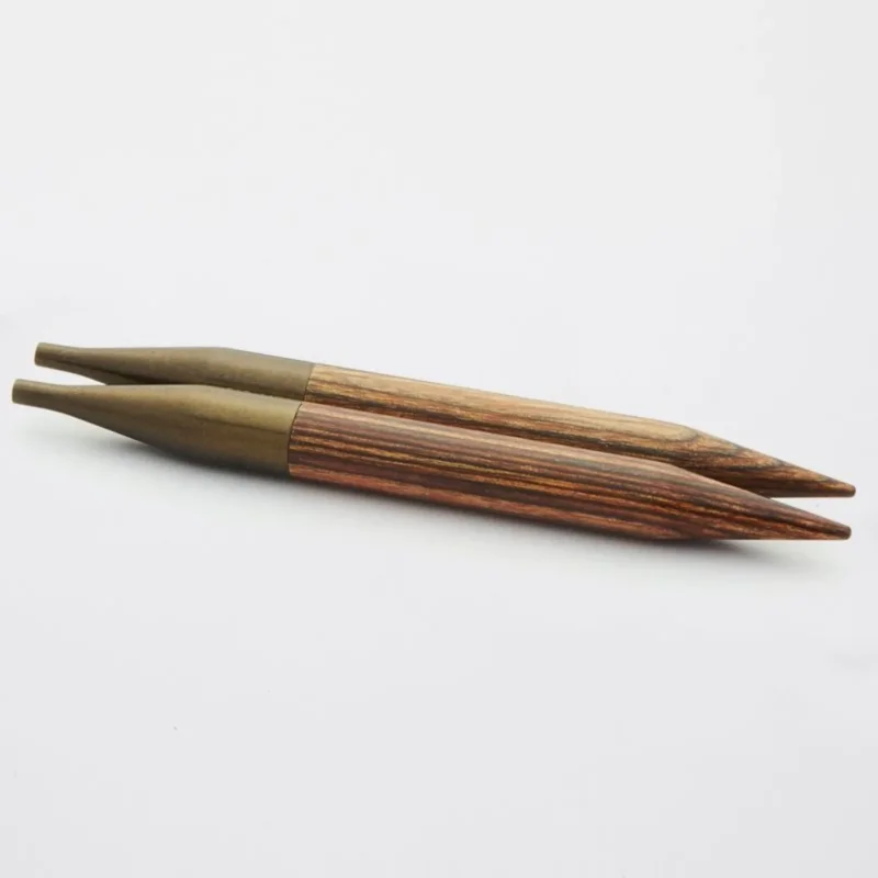 KnitPro auswechselbare Nadelspitzen Ginger Holz kurz 12,00 mm 87 mm 2 St