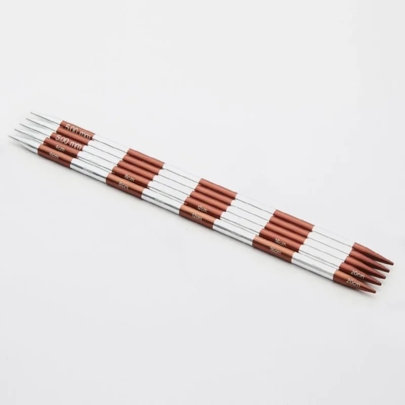 KnitPro Nadelspiel SmartStix 4,00 mm 20 cm sienna