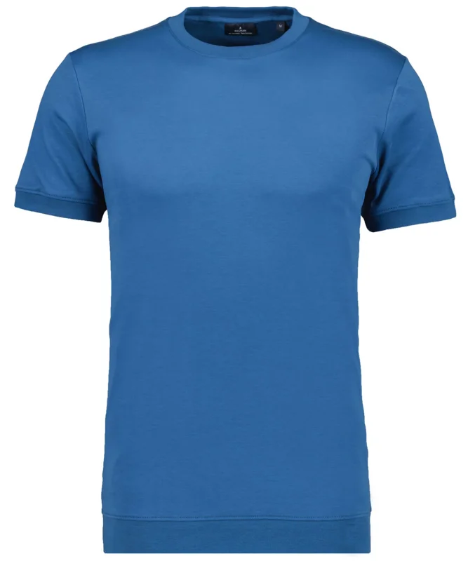 Pima T-Shirt Rundhals mit Bündchen