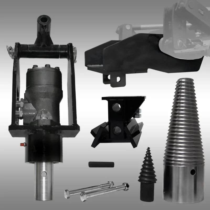 Kegelspalter-Set Jansen KL-200, Spaltkegel, Kompaktlader, Holzspalter