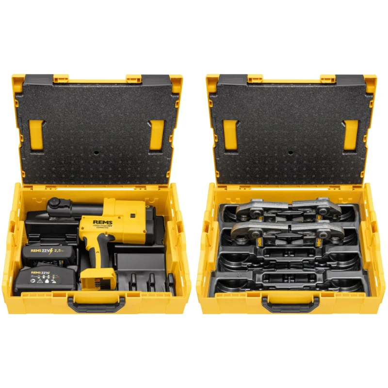 REMS - Akku-Press 22V Con. BP L-Boxx +PZ Set RFz 16+20+25+32 L-Boxx 576050 R220