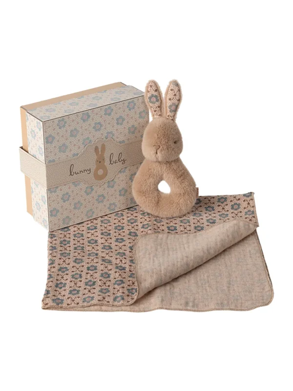 Hase-Rasselset, helles Pfirsich von Maileg