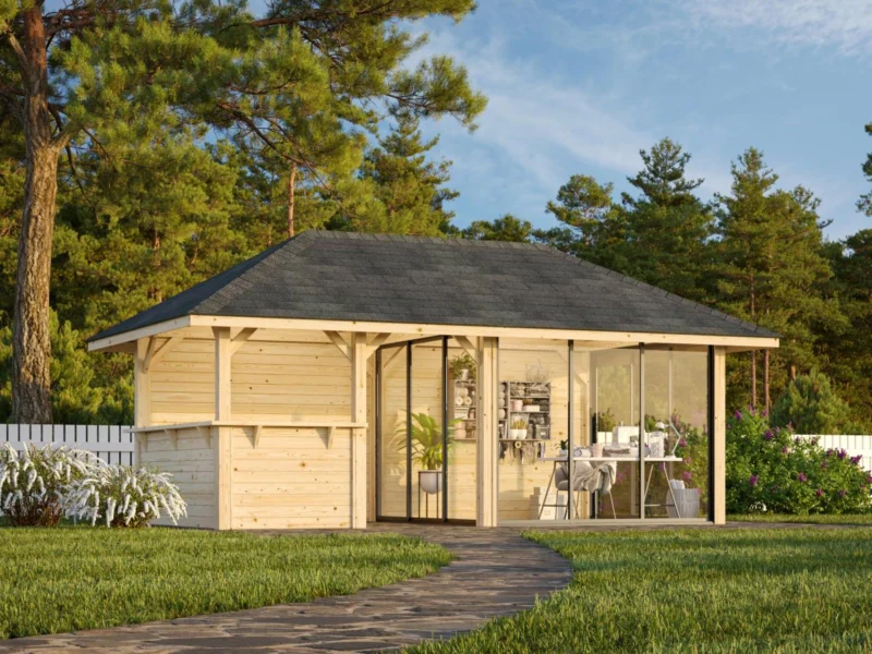 Palmako Bianca 16,6 m2 Set 208 Slide - Pavillon