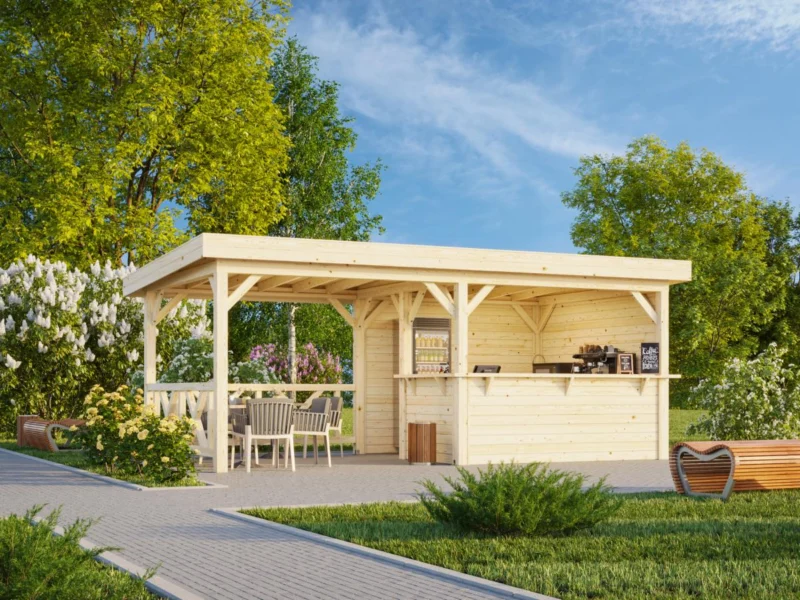 Palmako Lenna 16,6 m2 Set 310 - Gartenhaus