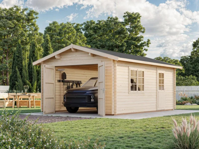 Palmako Roger 19,0 m2 mit Holztor - Garage