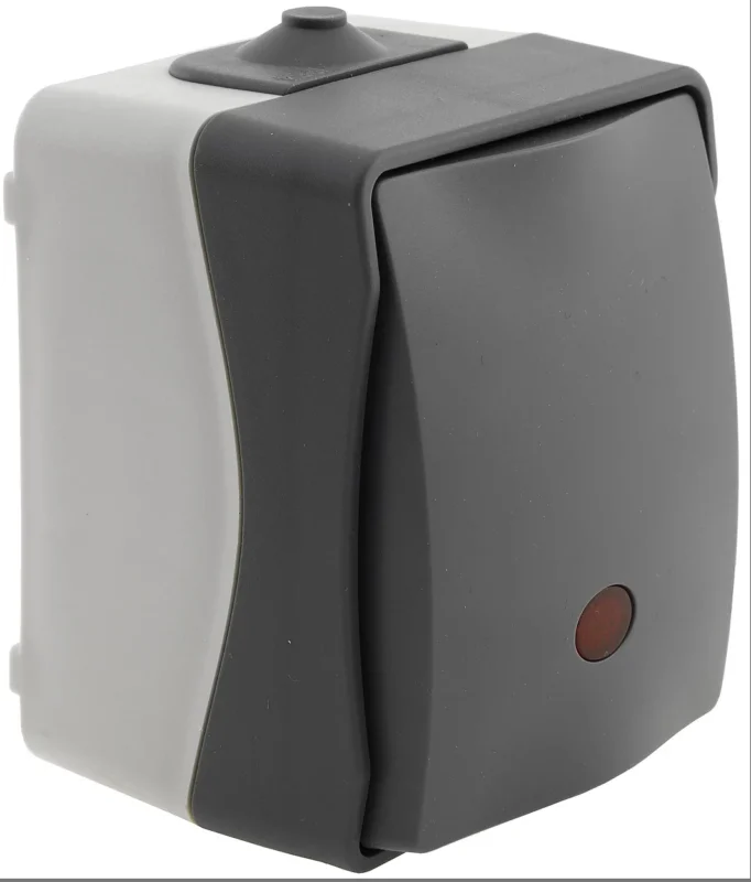 NUQUI Feuchtraum Kontrollschalter IP54, Aufputz, 250V~/ 10A