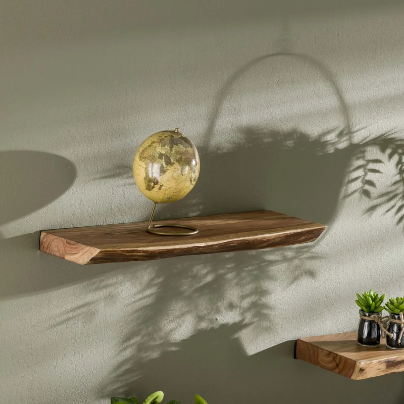 Wandregal Edge 60cm / Massiv Akazie
