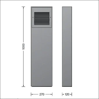BEGA 84415K3 Tuin-/ voetpadLeuchte 120 mm