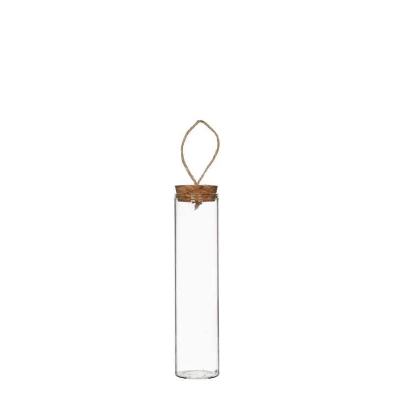 Reaction tube with cork and rope Ø3cm and 10cm high (12 pcs.)