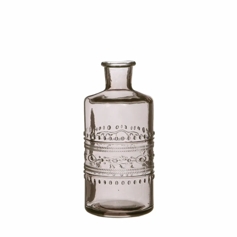 Flower vase Porto Ø7.5cm and 14.5cm high Grey (12 pcs.)