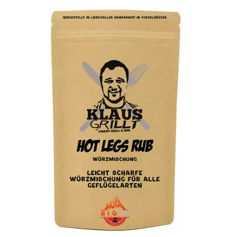 Klaus Grillt Hot Legs Rub 250g Beutel