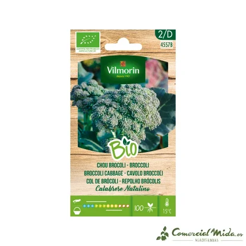 VILMORIN BIO Semillas Bróculi Ramoso Calabrese