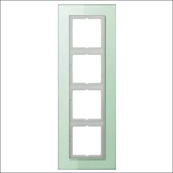 JUNG LSP984GLAS Abdeckrahmen Schalterprogramm 11 mm