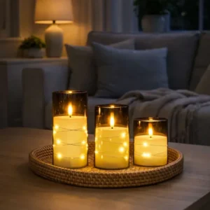 LED-Licht ALMA 3 Stk. mit Fernbedienung