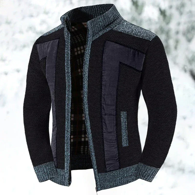 Wollweste mit Reißverschluss und Pullover - Leon