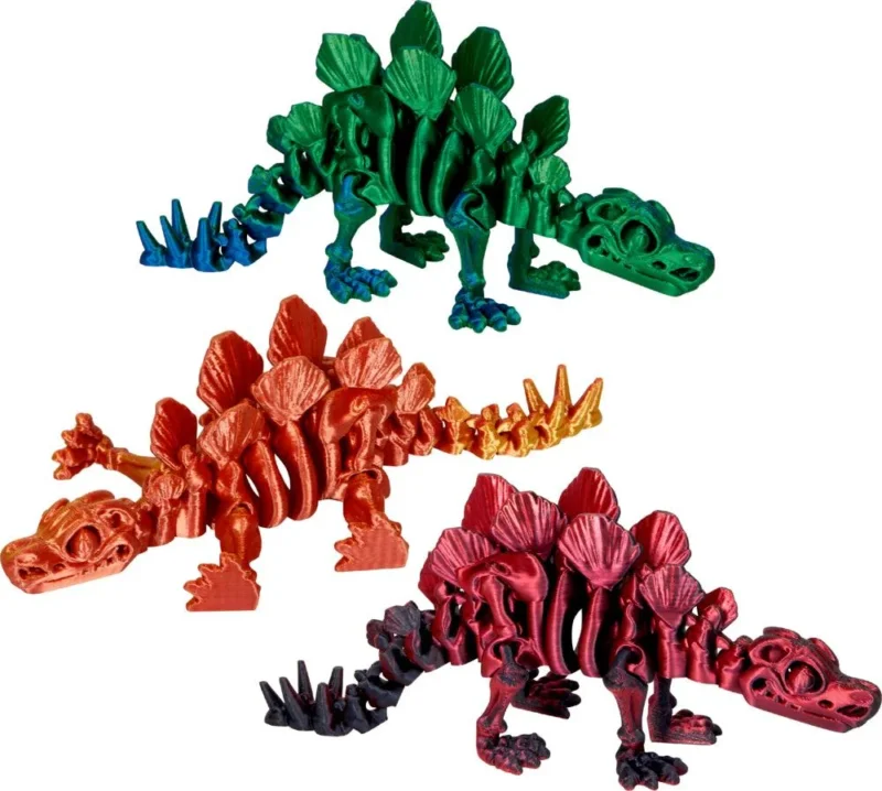 Kristalltier Stegosaurus Skelett