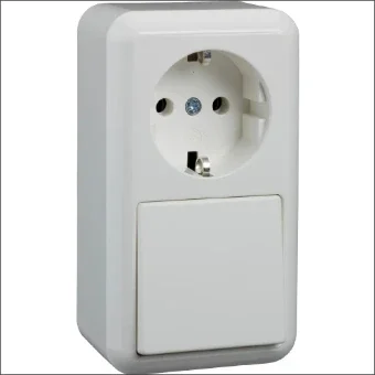 SCHNEIDER 388604 Schakelaar/Steckdose combinatie