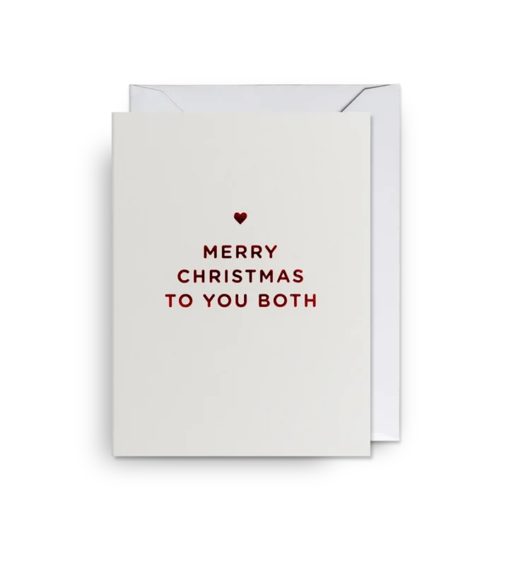 Grußkarte Weihnachten - Merry Christmas to you both