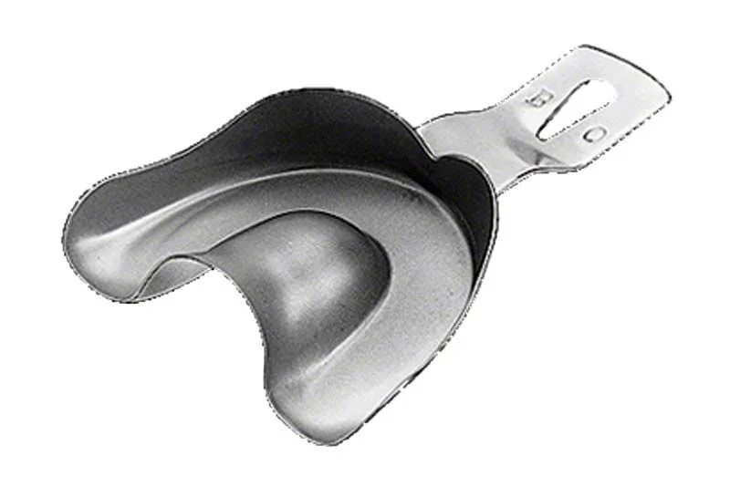 Abdrucklöffel aus Edelstahl für präzise dental Abdrücke.
