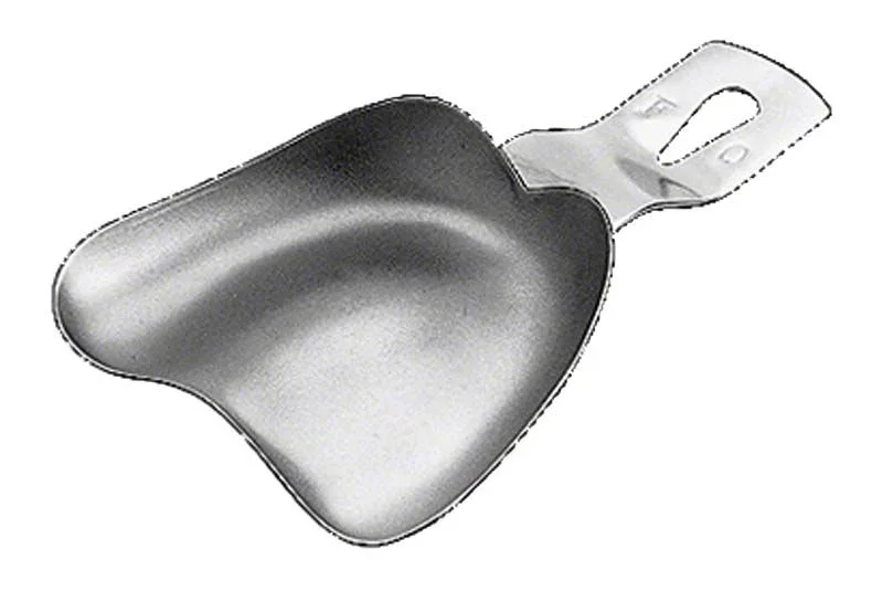 Abdrucklöffel aus Edelstahl für präzise dental Abdrücke.
