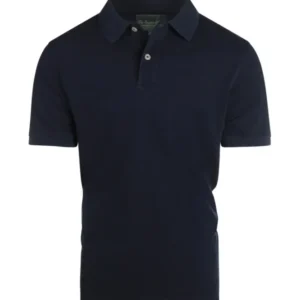 Kurzärmeliges Piqué-Poloshirt | Marineblau