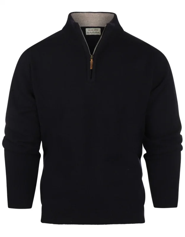 Pullover-Reißverschluss | Marineblau