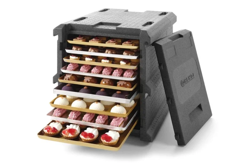 HENDI Thermobox 9x 600 × 400 mm – Profi Line – 128 l – 540 × 700 × H 640 mm – Produktansicht