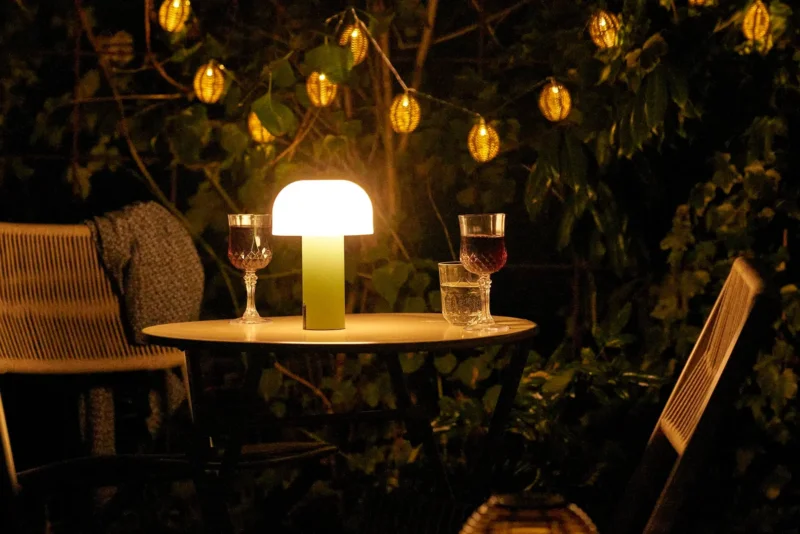 Garten-Tischlampe „Keldenor“ – wetterfest für Balkon & Outdoor-Bereich