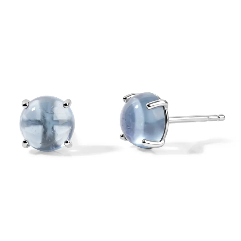 D'Joy milchige Aquamarin Ohrringe, 925 Silber rhodiniert - 3 ct.