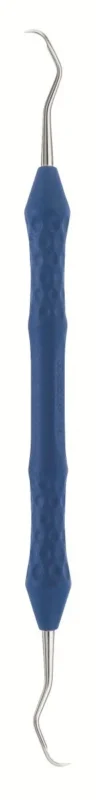 Blauer Scaler ANATOMIC COLOURS DB243R mit anatomischem Griff.