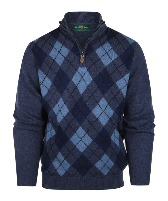 Alan Paine Turtle Zipper | Blau