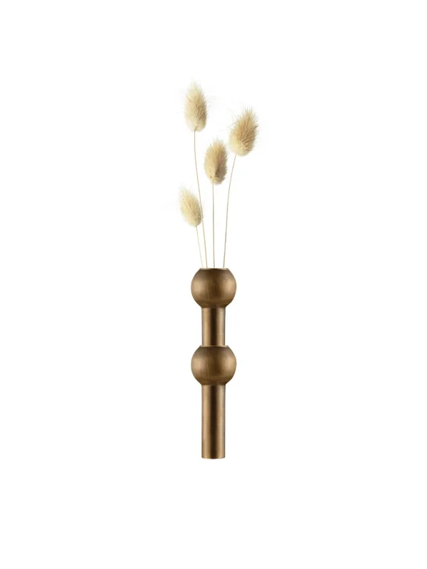 STOFF Nagel Vase, brüniertes Messing von STOFF Nagel