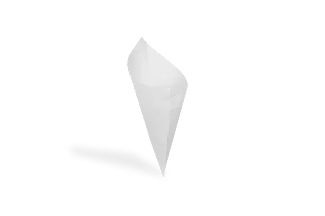 Cone Bags Paper 14 cm 85gr White (3100 pcs)