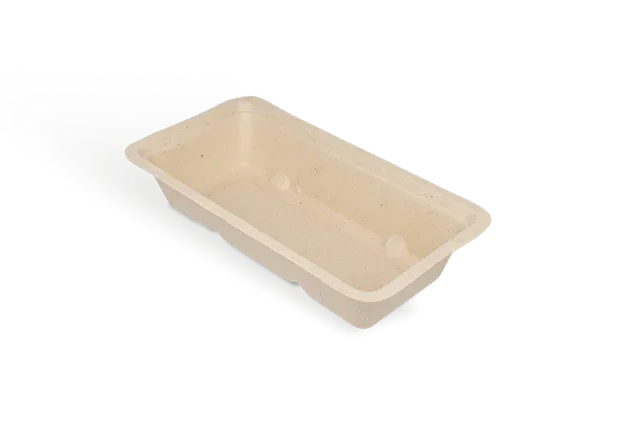 Croquette trays Sugarcane A5 7x3x14 cm (500 pcs)