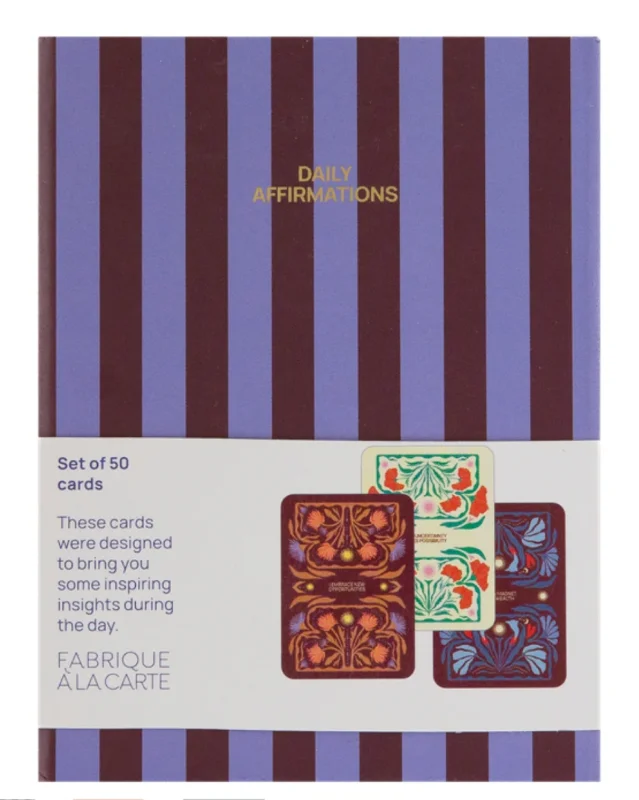 A-Journal Daily Affirmation Kartenset Stripes