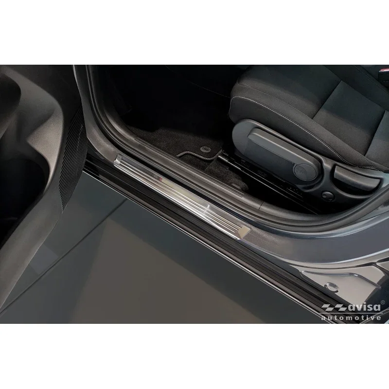 Avisa, Einstiegsleisten, Edelstahl, Passend für Hyundai Kona II / MG 3 / MG ZS II - 4 Teile