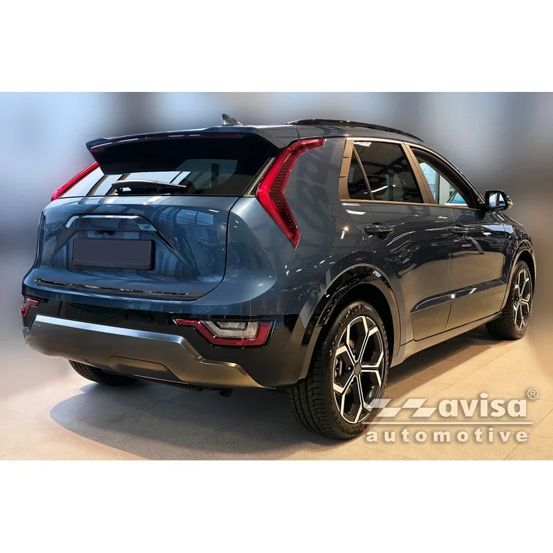 Avisa, Heckklappenschutz, schwarzer Edelstahl, passt zu Kia Niro II (2022-)