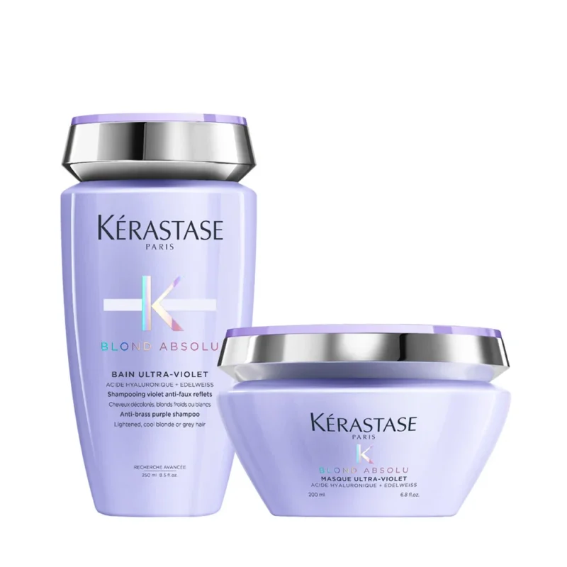 Kerastase Blond Absolu Bain Ultra Violet 250ml Masque Ultra Violet 200ml [all]