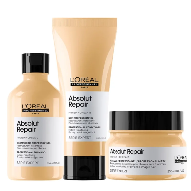 L'Oréal Professionnel Paris Serie Expert Absolut Repair Shampoo 300ml Conditioner 200ml Mask 250ml