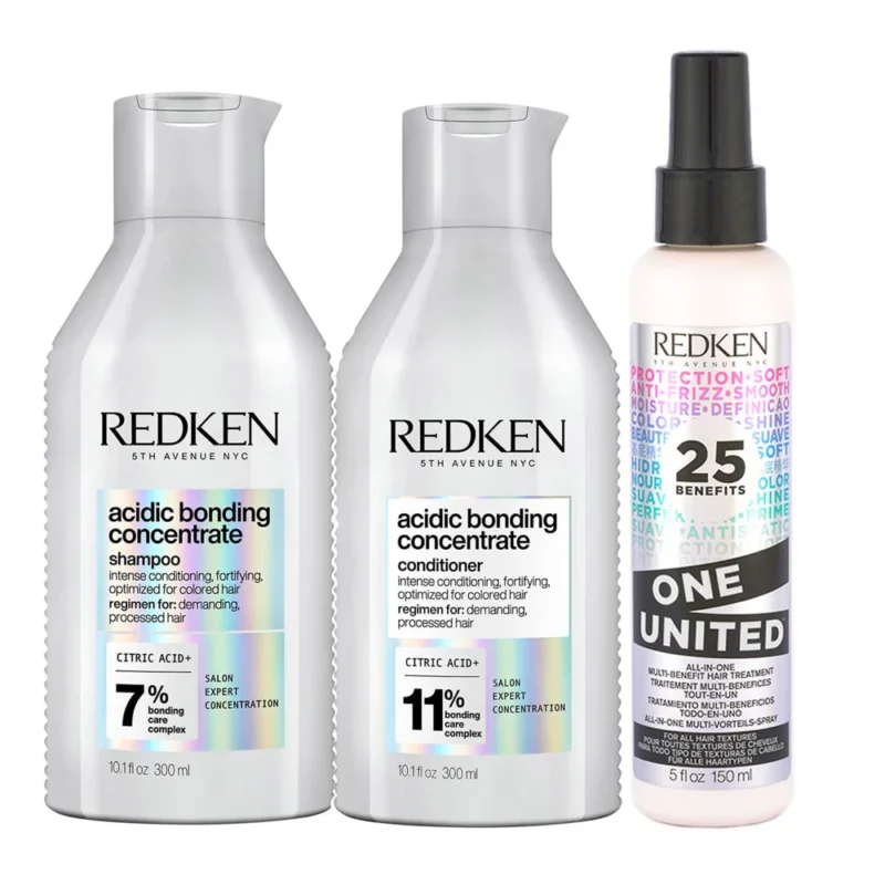 Redken Acidic Bonding Concentrate Shampoo 300ml Conditioner 300ml Spray 150ml [all]