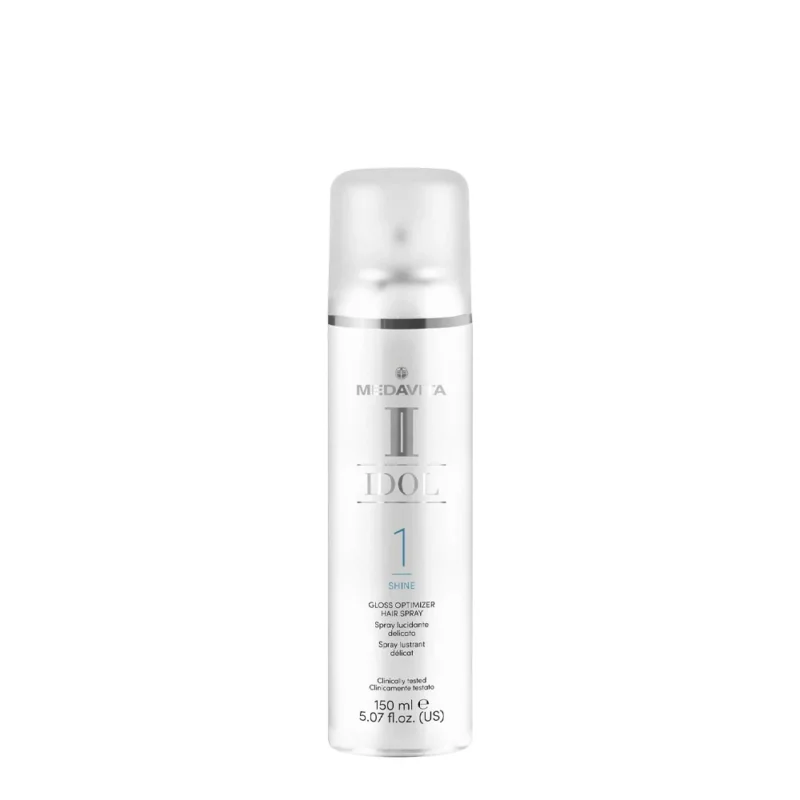 Medavita Idol Shine Gloss Optimizer Hair Spray 150ml - spray lucidante delicato
