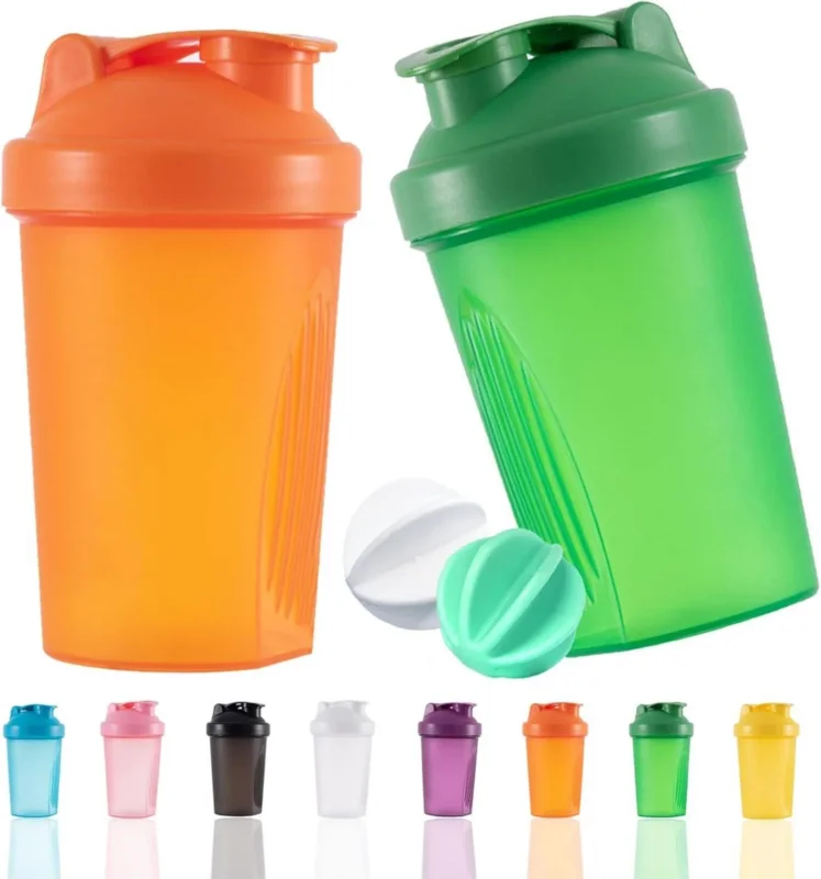 Protein Shaker Flasche 400 ml Auslaufsicher BPA Frei für Supplement