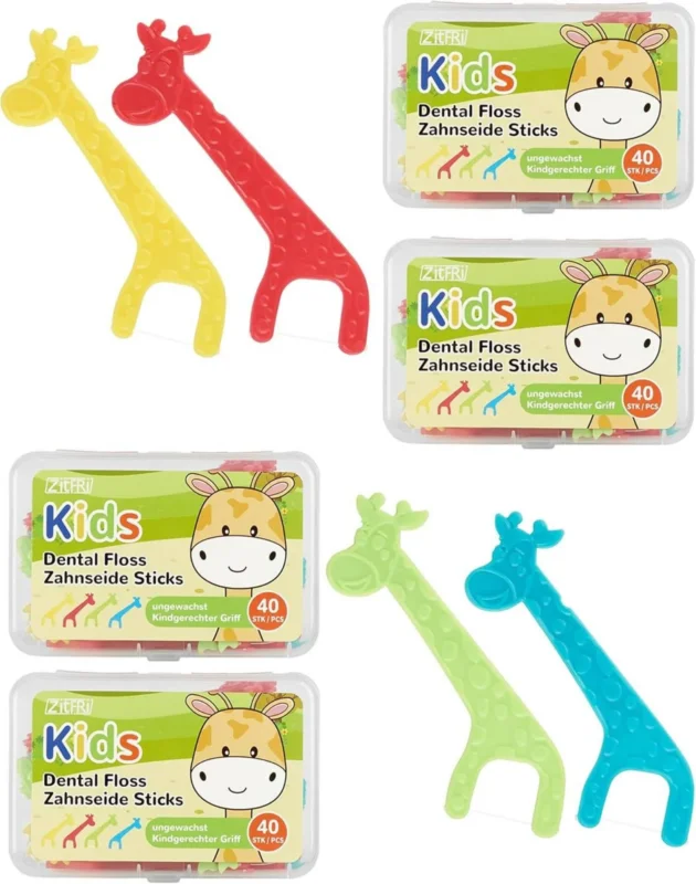 Zahnseide Kids ZITFRI 160er Dental Floss kindgerechte Giraffe