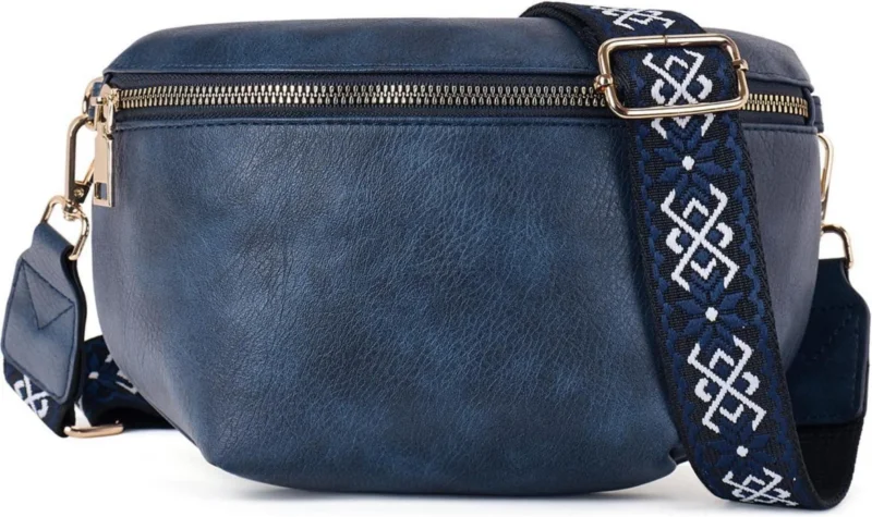 Elegante RFID Blockierung Damen Umhängetasche Veganes Leder