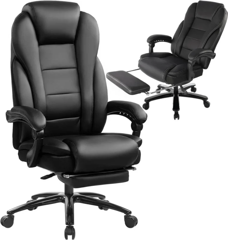 Großer und breiter ergonomischer Bürostuhl mit 210 kg Belastbarkeit