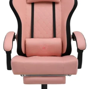 Ergonomischer Gaming Stuhl Stoff Fußstütze 150kg Belastbarkeit