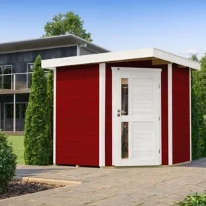 Weka Gartenhaus Blackmount Angle 229, 209x205, Schwedenrot