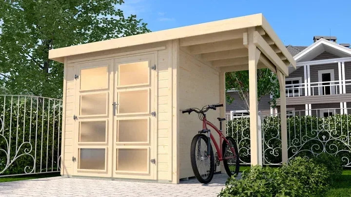 Weka Gartenhaus Bunbury 321, 414x250, Naturbelassen